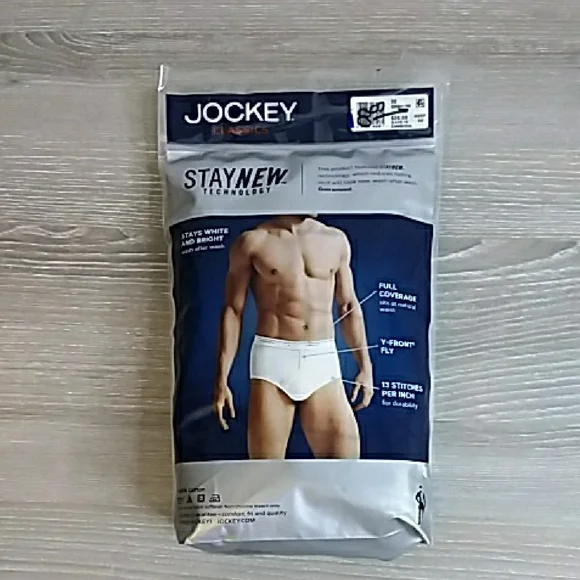 Jockey Classic Full-Rise Briefs – Set of 4 | Size 32 | 100% Cotton - Picture 1 of 5